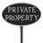 Private Property Sign with Lawn Stake-1469535166