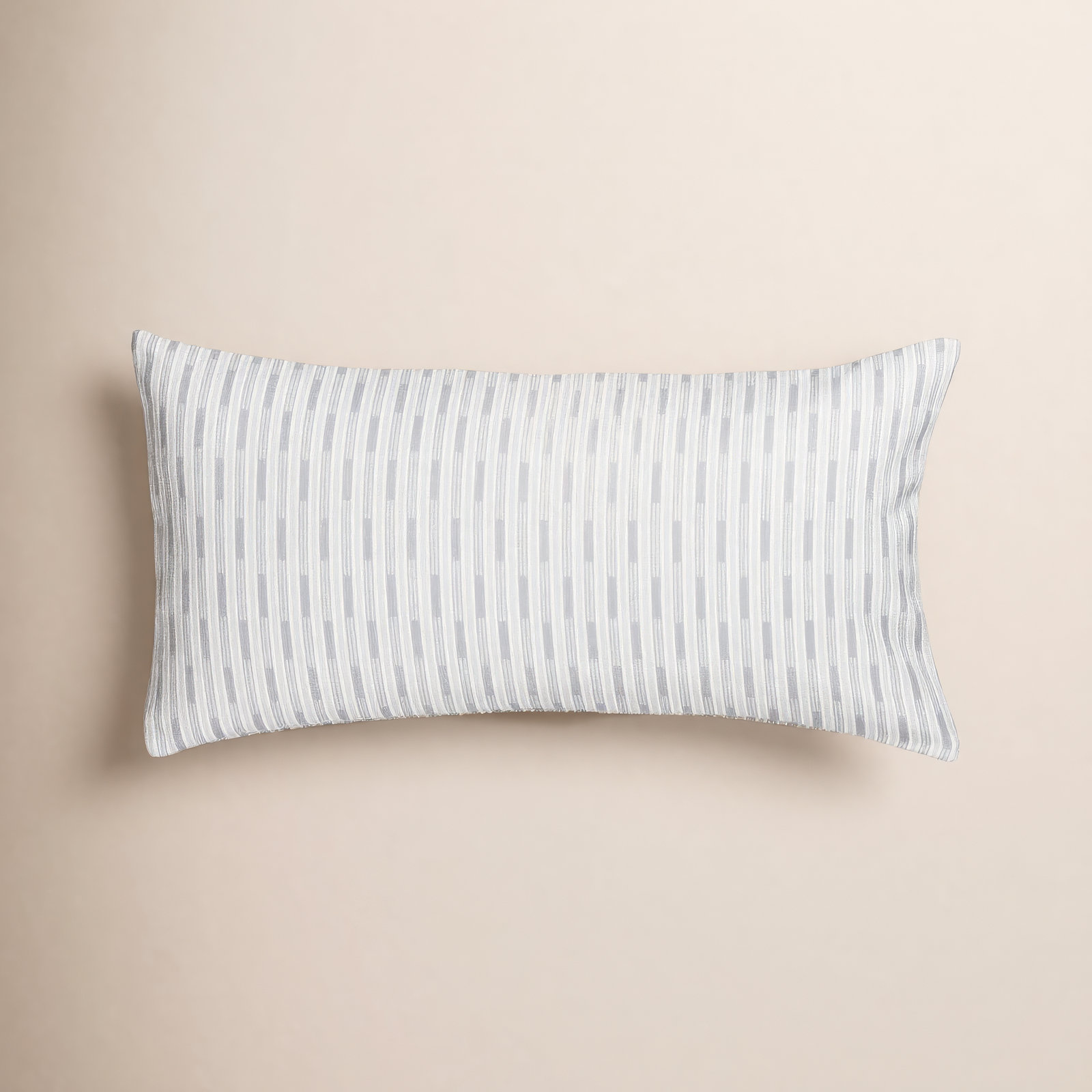 Bennett Lumbar Throw Pillow, Feather, Blue, Rectangle 14"H x 26"W