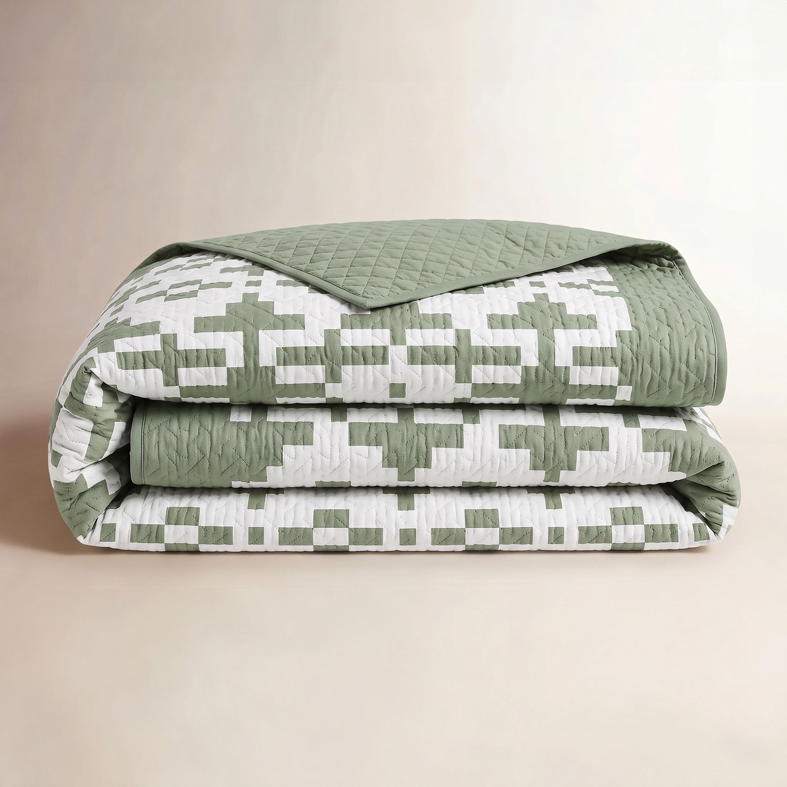 Painted Cove Cotton Quilt Set, Full / Double Quilt