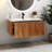 36“ Wall Mounted Floating Bathroom Vanity With White Ceramic Sink