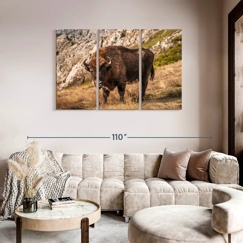 Bison de Brampt, H 48 po x l 74 po