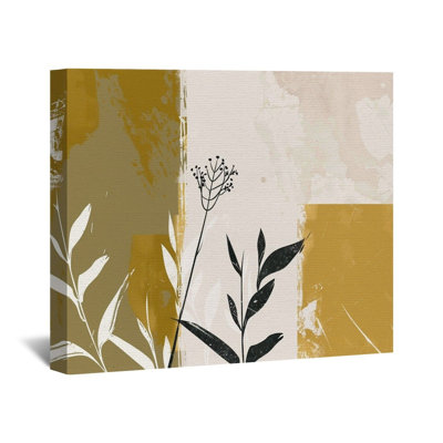 Feuille avec contour en toile - Motif décoratif