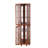 22.24"D Corner Curio Cabinet With 4 Adjustable Tempered Glass Shelves And Solid Wood Legs 16.77"D Lighting,-127222941