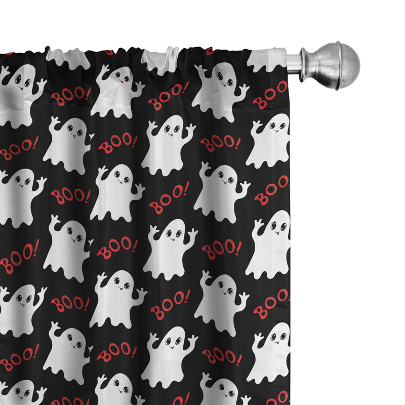Ghost Semi-Sheer Rod Pocket Curtain Panels, 28" x 84"