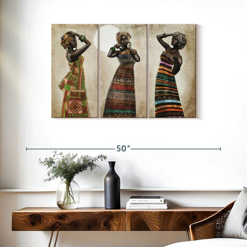 Élégance africaine Leisha, H 24 po x l 38 po