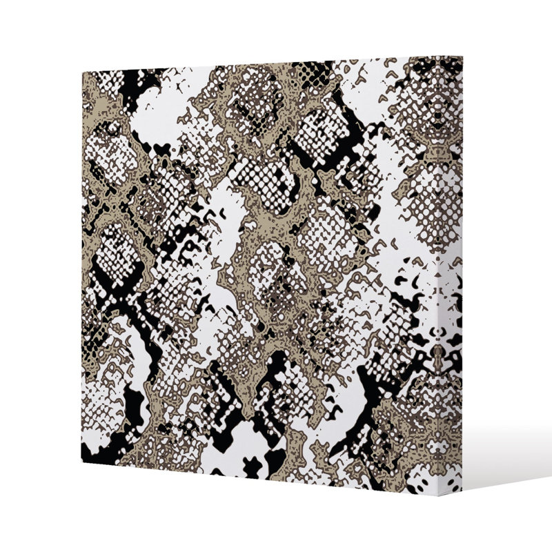 Grunge Pattern Slim Style Canvas Print, 15mm Slim Real wood., 30 cm H x 30 cm W