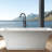 Freestanding Bathtub Faucet With Hand Shower, Matte Black, Look Quality Materials