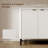 Fluted Sideboard Buffet Cabinet with Adjustable Shelves-2107039145