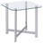 Chrome Glass Top End Table
