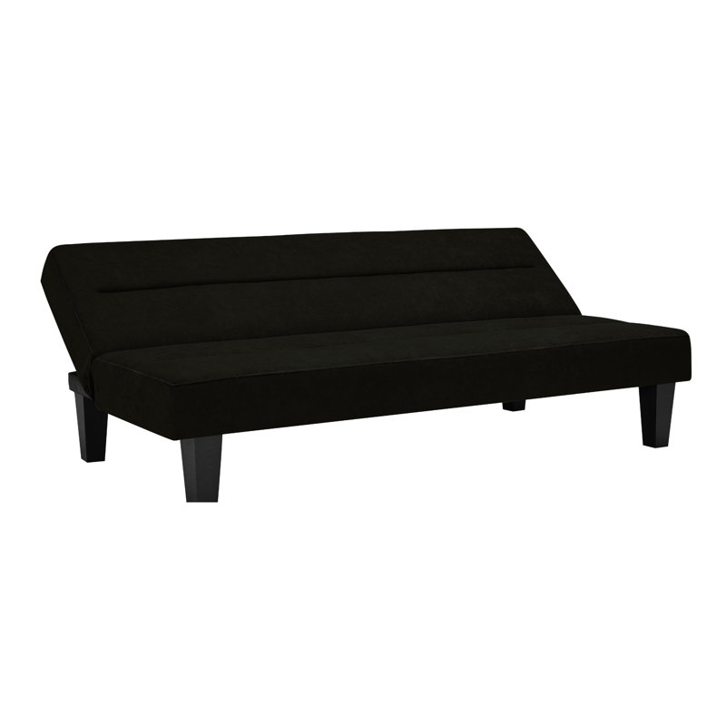 Adrijus Velvet Clic Clac Sofa, Black