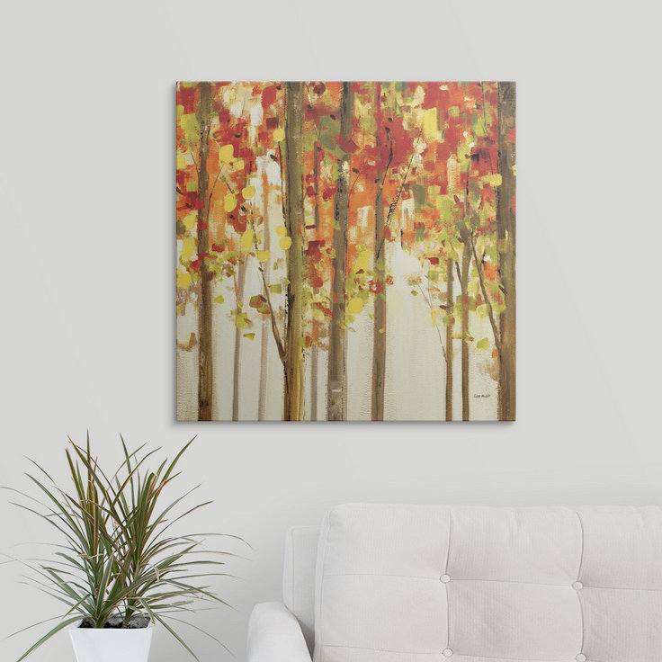 « ii » par lisa audit, reproduction d’art Autumn Forest Study, H 24 po x l 24 po x p 1,5 po, Toile
