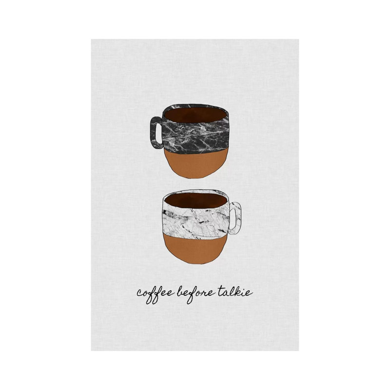 Coffee Before Talkie by Orara Studio - Wrapped Canvas Print, 66.04 cm H x 45.72 cm W x 3.175 cm D