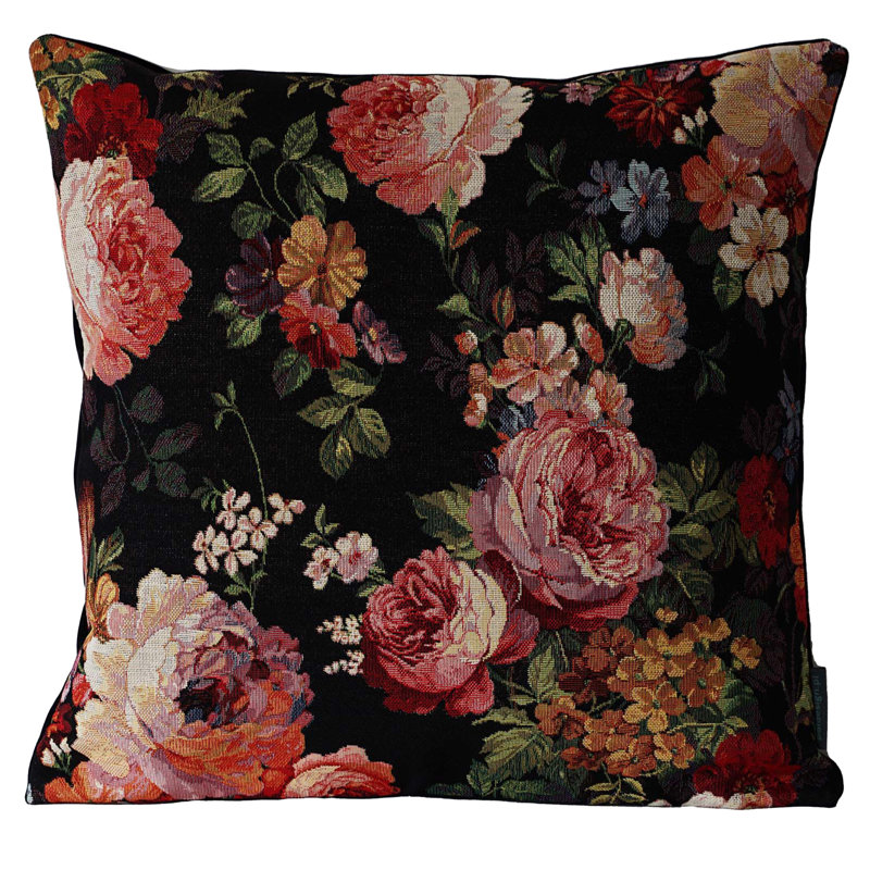 Floral Square Throw Pillow Cover, 56 cm x 56 cm