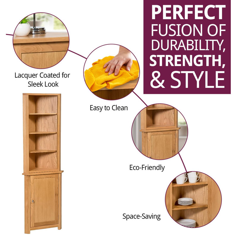 Keyla Display Cabinet, Brown