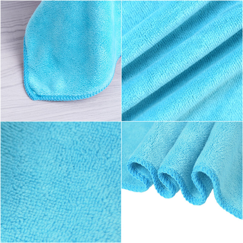 Ensemble de serviettes de bain en polyester 2 pièces Stoy Soft, Bleu lac