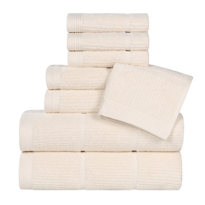 Ensemble de serviettes de bain 8 pièces Milo Smart Twist Viscose