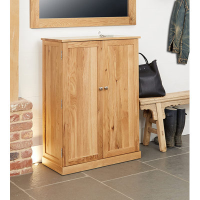 Oscar 18 - Pair Solid Wood Shoe Storage Cabinet