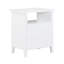 Table de chevet 2 tiroirs Weston White-1753336327
