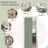32"x80" Flat 1-Panel Smooth White Primed Molded Hollow Core Sliding Pocket Door with Soft Closet Pocket Door Frame Kits and Stain Nickel Privacy Latch-118663009