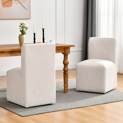 Chaise parsons à roulettes Ritney