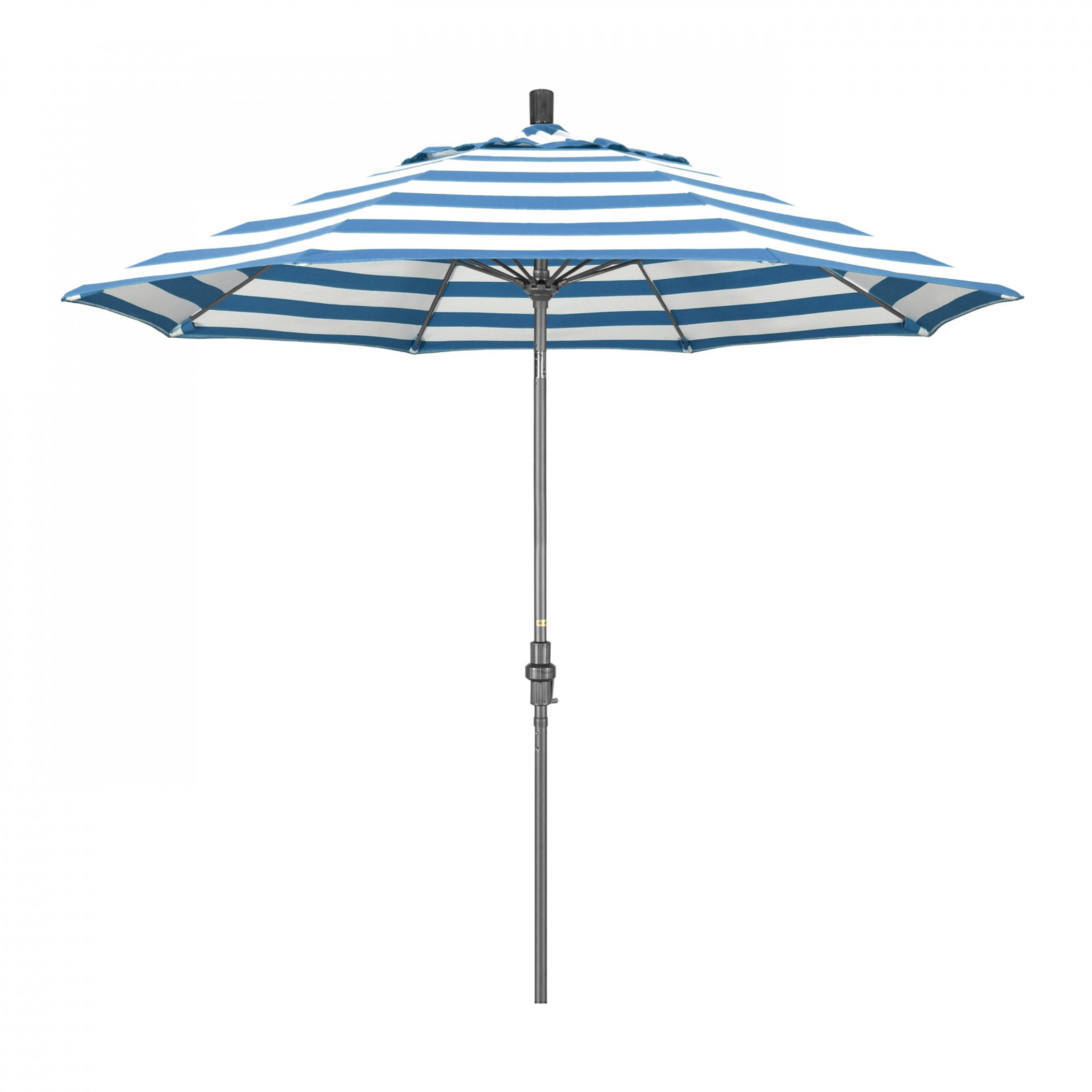 Roverta 9' Sunbrella® Market Umbrella, Cabana Regatta Sunbrella®, Silver