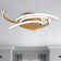 Doner 1 - Light 22.05'' Unique/Statement Modern Linear Dimmable White Light LED Flush Mount