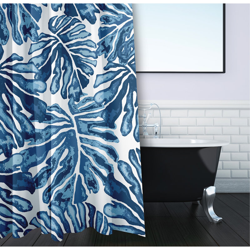 Rideau de douche simple Springdale, bleu
