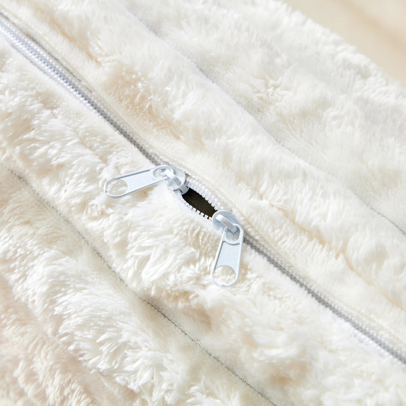 Canapé rembourré 82,7 po 3 places Corduroy Cloud, Beige
