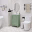 Petit meuble-lavabo sur pied 20 po avec lavabo en céramique blanc-1967481549