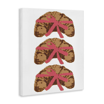 Trio de rubans croissants, toile par Lil 'Rue