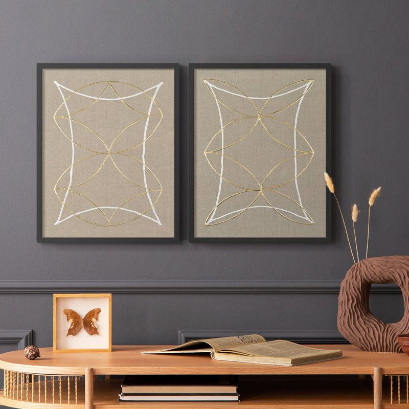 Impression encadrée Hyperbola I-Premium - prête à être accrochée - aucun clou requis - aucun clou requis, H 15 po x l 24 po