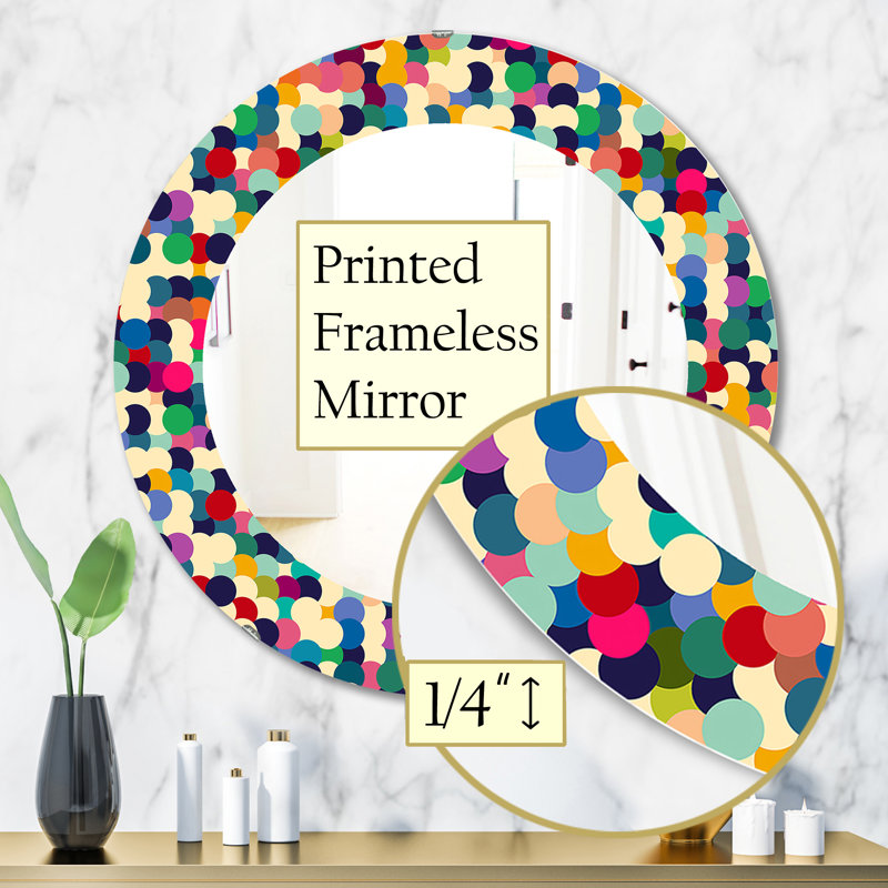 Miroir mural Circular Dance 7, H 31,5 po x l po