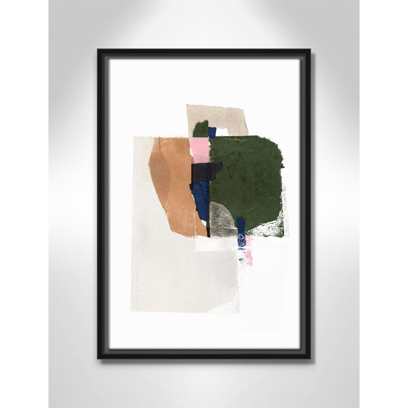«Patchwork P pièces I Print» par Casa Fine Arts, Noir, H 19,5 po x l 13,5 po