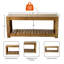 Banc de rangement en bois massif Dezider-437020839