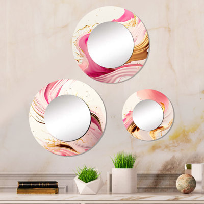 Khaleal Metal Round Mirror