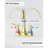 Degree Swivel Brushed Gold Faucet For Modern Bathrooms - Durable Metal For Everyday Use