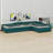 Upholstered Double Daybed With Trundle And Drawer-1937354440