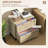 Vinsetto 2 Drawer File Cabinet with Lock, Vertical Filing Cabinet with Keys, Rattan Drawers and Adjustable Hanging Bar for Letter, A4 and Legal Size Paper