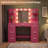Makeup Vanity With Led Lighted Mirror And Built-In Power Supply-30528095