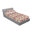 Vert pistache / motif floral rose foncé