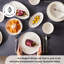 Karaca Allure 41-Piece New Generation Bone China Dinner Set for 12 People, White