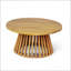 Table basse d'extérieur en bois d'acacia