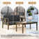 Junco Teak Outdoor Two-person Patio 49.3"W Loveset with Cushions and Coffee Table