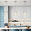 Luminaire suspendu classique en cristal à 1 lumière de 7,08 po pour îlot de cuisine