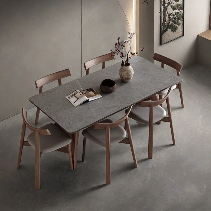 Table de salle à manger moderne et minimaliste, H 29,5 po x L 63 po x l 31,5 po