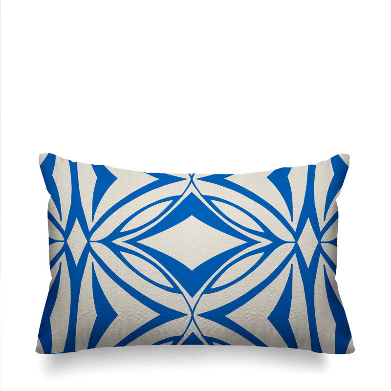 Coussin décoratif intérieur / extérieur Eamon, Bleu