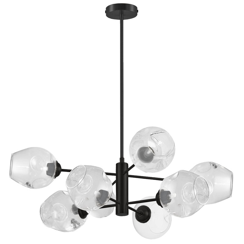 Ripley 8 - Light Matte Black Unique/Statement Pendant