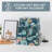 Decorative Storage Cardboard Boxes With Lids | Enchanted Garden - Set Of 3 | Bold Dark Moody Paperboard Nesting Boxes