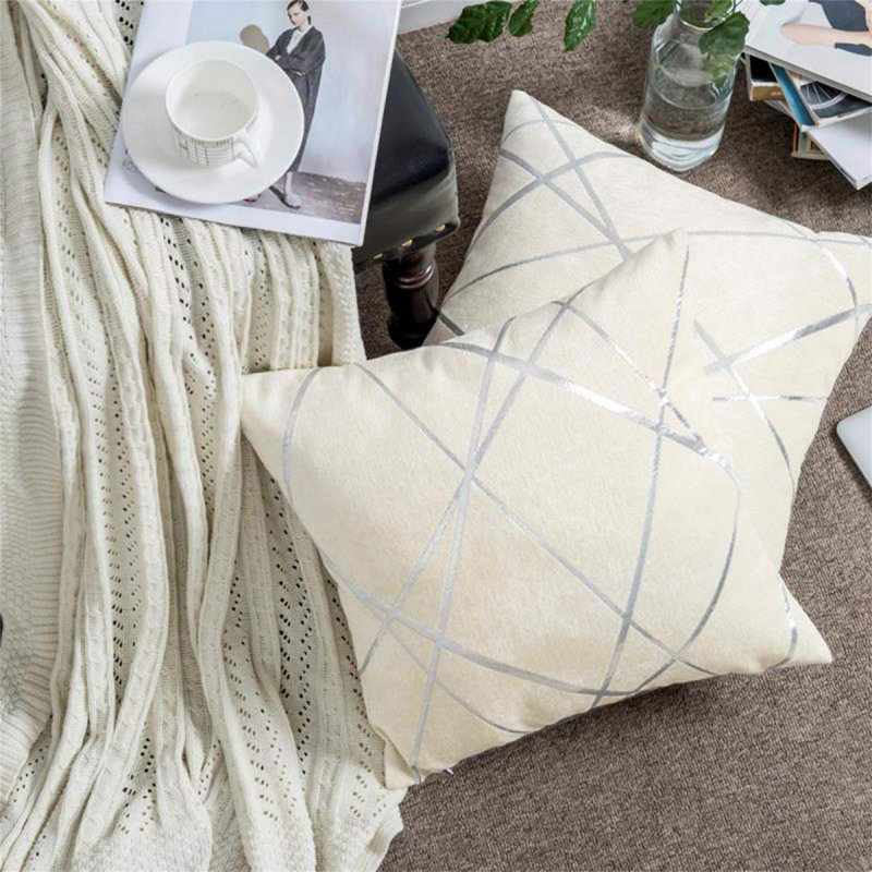 Aydrik Square Cushion Cover, Cream, 40cm H x 40cm W