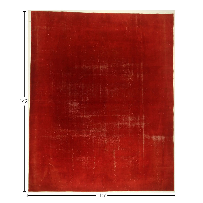 Handmade Cotton and Wool Area Rug